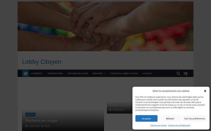 Screenshot of lobbycitoyen.org