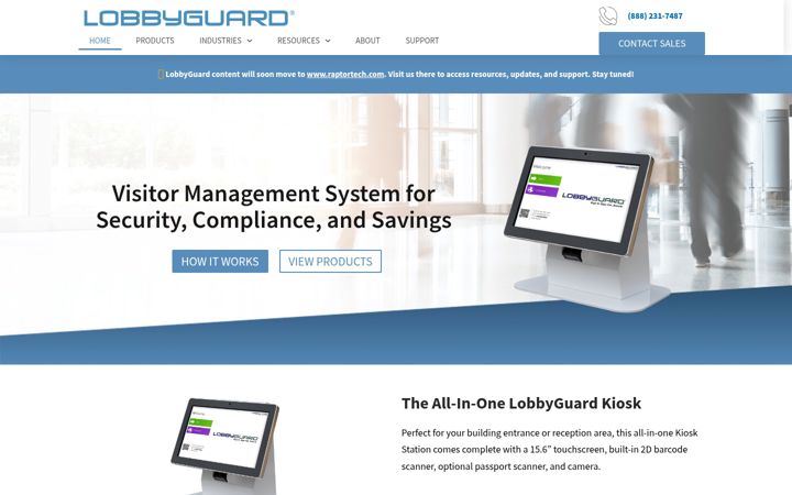 Screenshot of lobbyguard.com