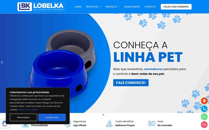 Screenshot of lobelka.com.br