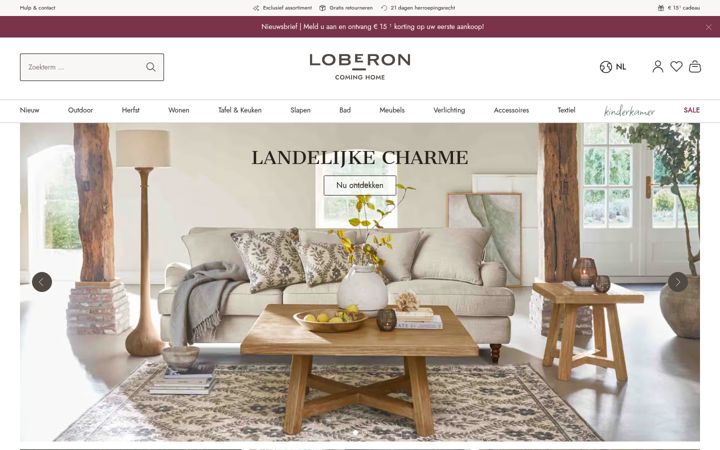 Screenshot of loberon.be