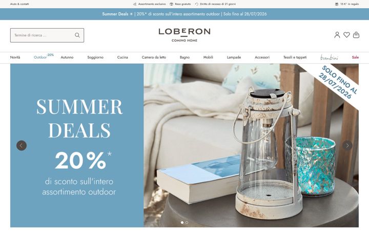 Screenshot of loberon.it