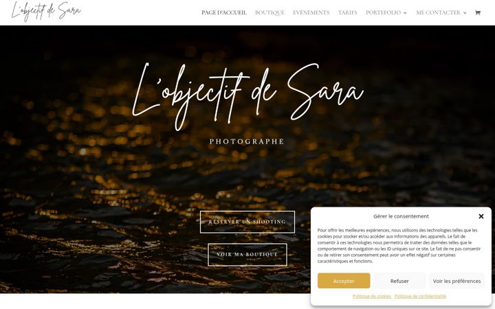 Screenshot of lobjectifdesara.fr