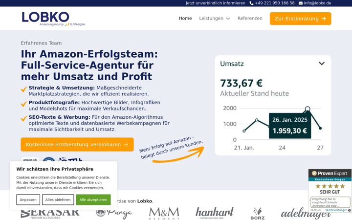 Screenshot of lobko.de