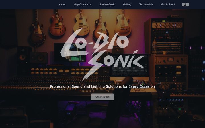 Screenshot of loblo-sonic.co.za