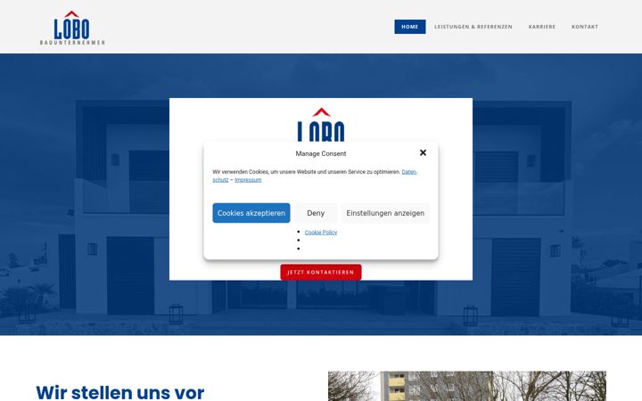 Screenshot of lobo-bauunternehmen.de