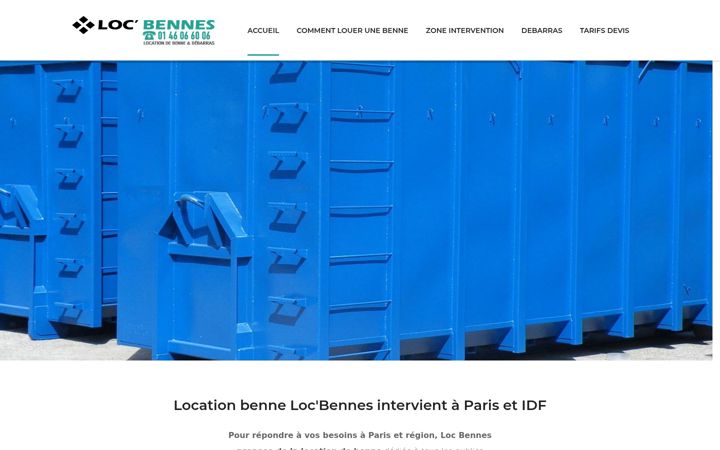 Screenshot of loc-bennes.com