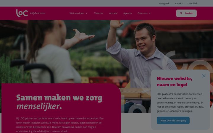 Screenshot of loc.nl