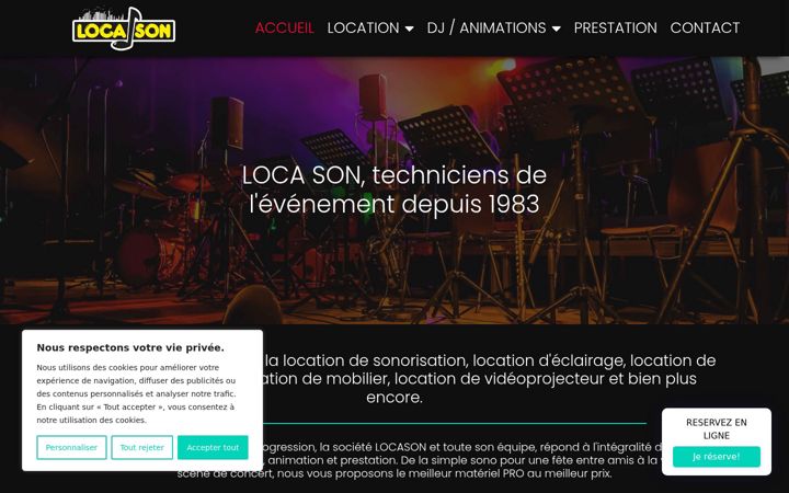 Screenshot of loca-son.fr