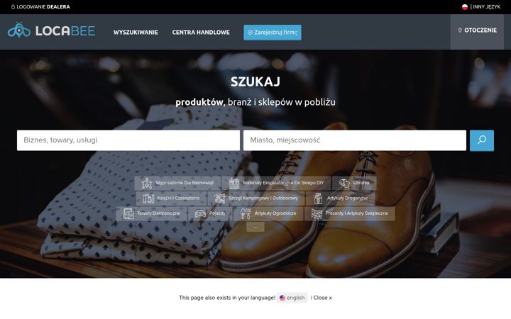 Screenshot di locabee.pl