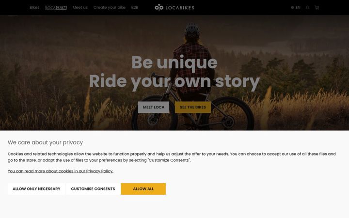 Screenshot of locabikes.com