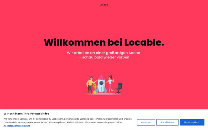 Screenshot of locable.de
