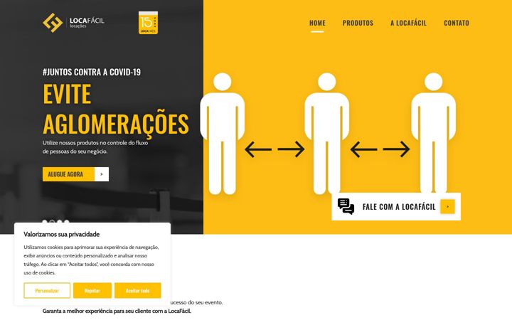 Screenshot of locafacillocacoes.com.br