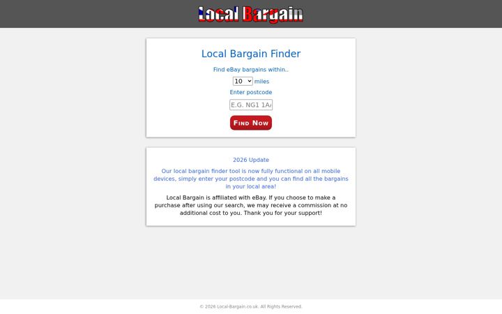 Screenshot of local-bargain.co.uk
