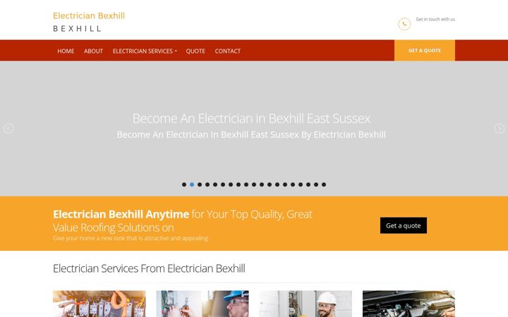 Screenshot of local-electrician-in-bexhill.co.uk