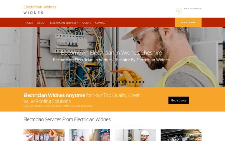 Screenshot of local-electrician-in-widnes.co.uk