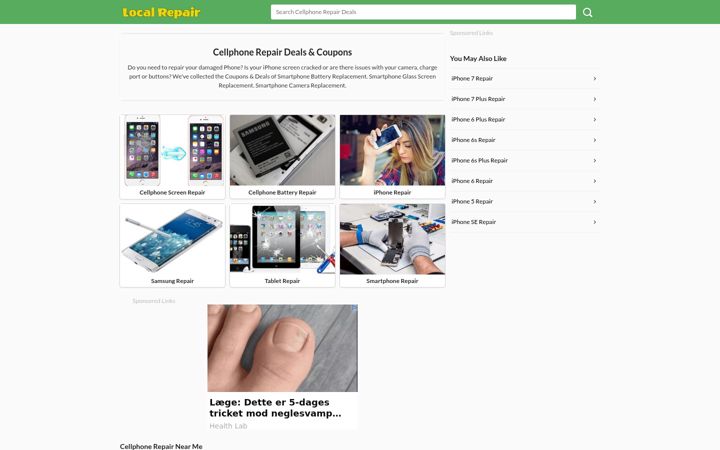 Screenshot of local-repair.com