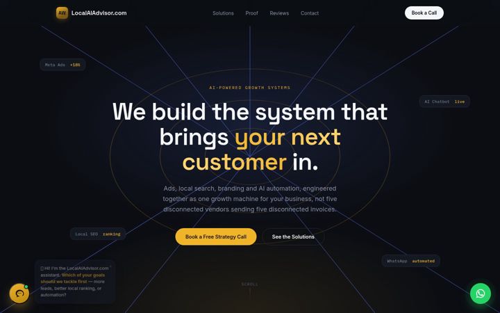 Screenshot of localaiadvisor.com