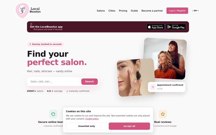 Screenshot of localbeautys.com