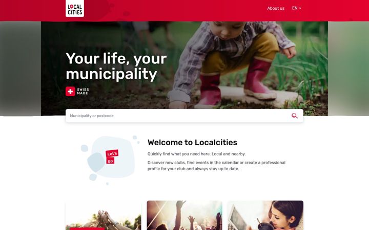 Screenshot of localcities.ch