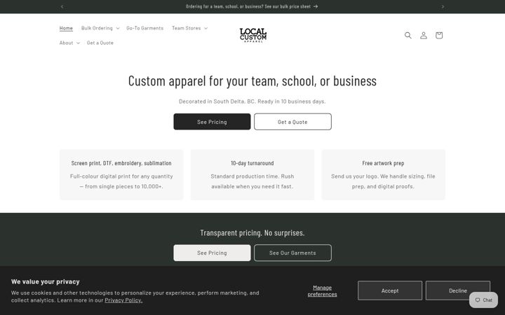 Screenshot of localcustom.ca