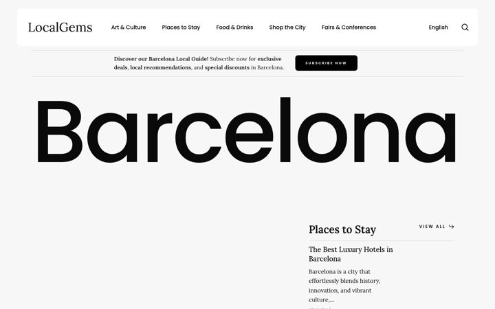 Screenshot of localgemsadvisor.com