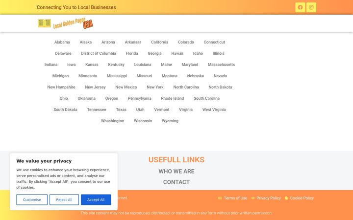 Screenshot of localgoldenpagesusa.com