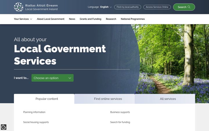Screenshot of localgov.ie