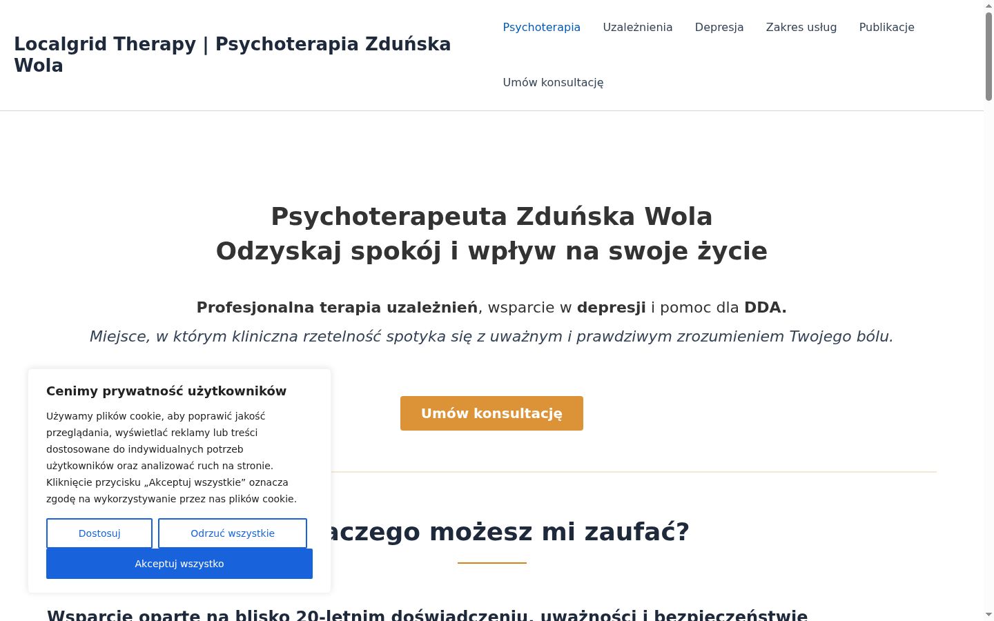 Screenshot tal-banner tal-kunsens muri qabel kwalunkwe interazzjoni