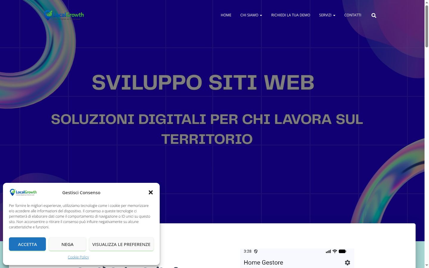 Snímka obrazovky banera súhlasu zobrazeného pred akoukoľvek interakciou