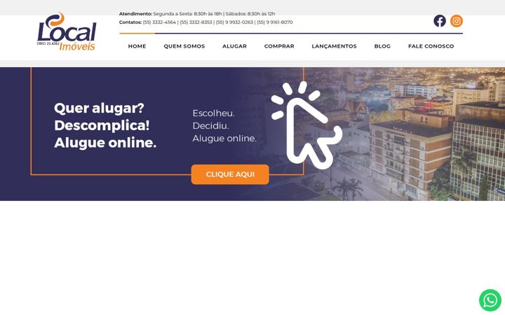 Screenshot of localimoveisijui.com.br