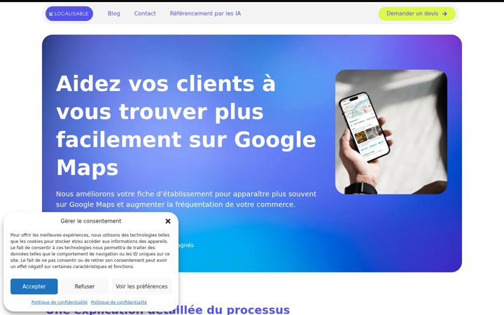 Screenshot of localisable.fr