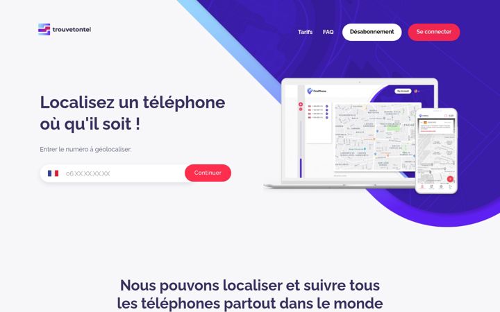 Screenshot of localisetel.com