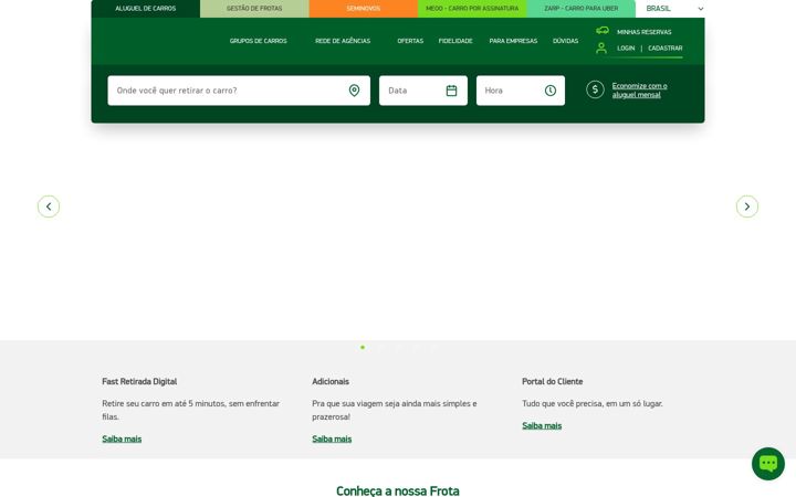 Screenshot του localiza.com