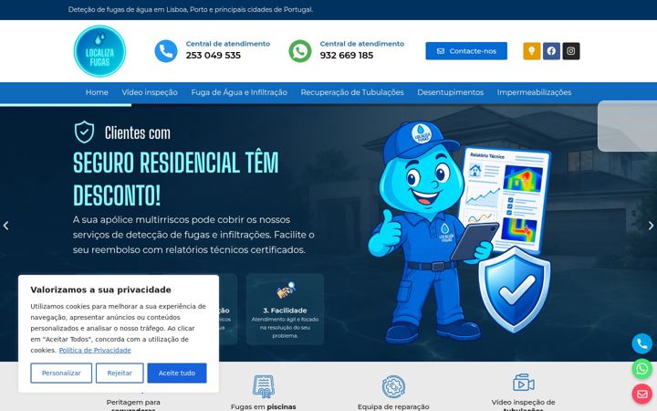 Screenshot of localizafugas.com