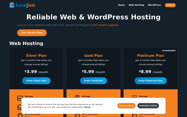 Screenshot of localjost.com
