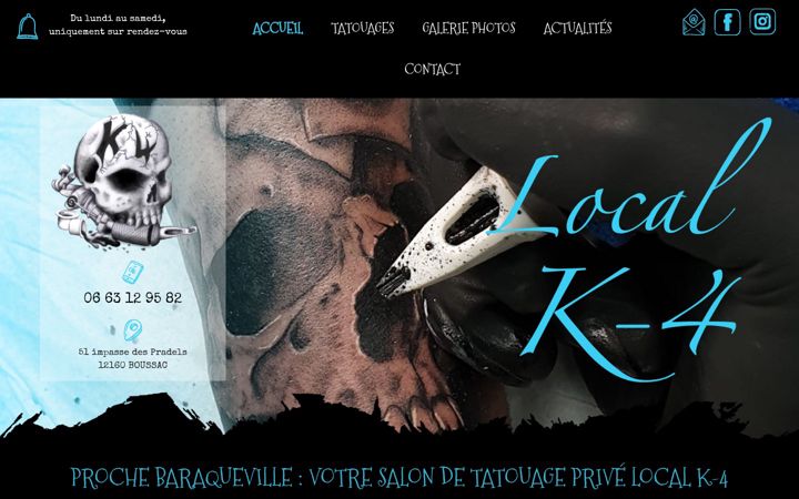 Screenshot of localk-4-tattoo.fr