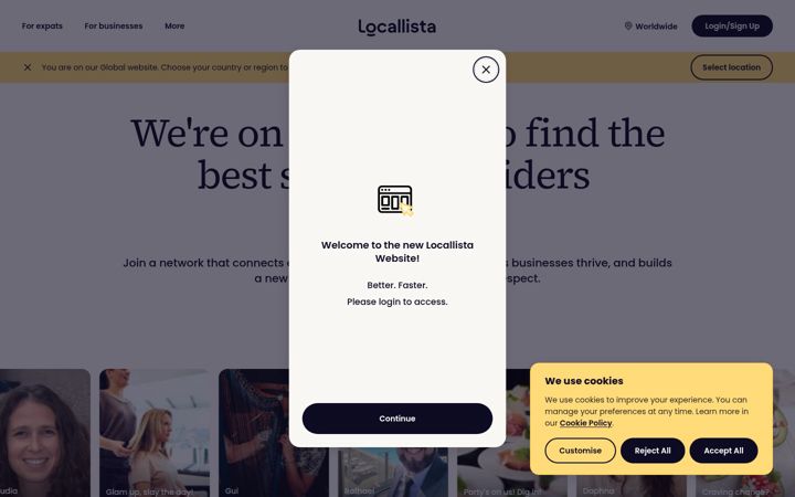 Screenshot of locallista.com