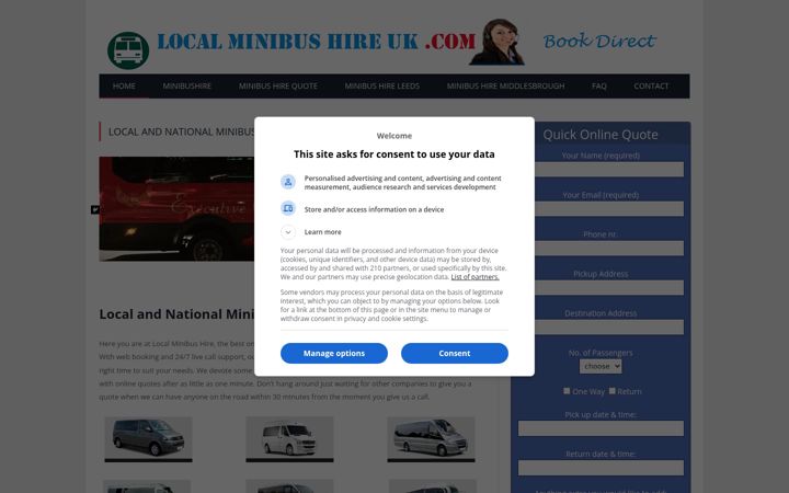 Screenshot of localminibushireuk.com