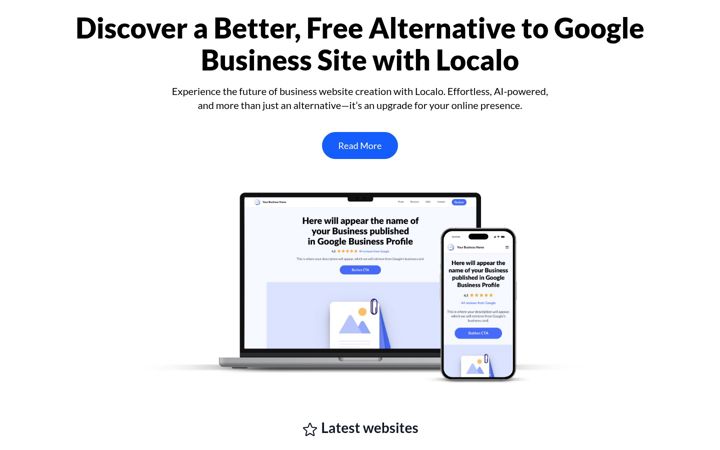 Képernyőkép: localo.site