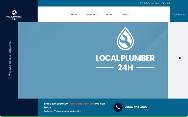 Screenshot of localplumber24h.co.uk