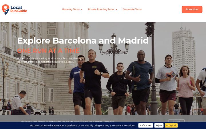 Screenshot of localrunguide.com