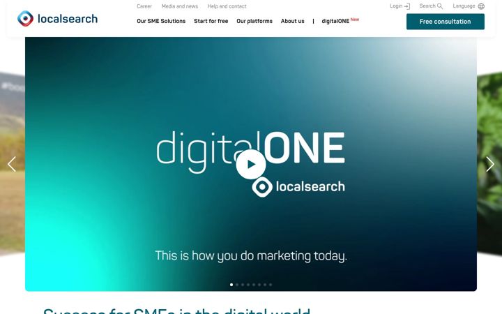 Screenshot of localsearch.ch