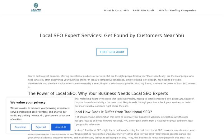 Screenshot of localseoexpert.net