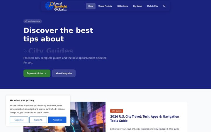 Screenshot of localspotlightglobal.com