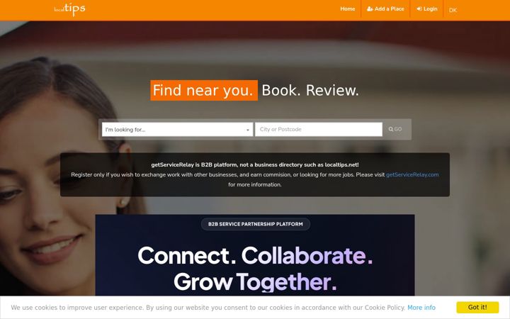 Screenshot of localtips.net
