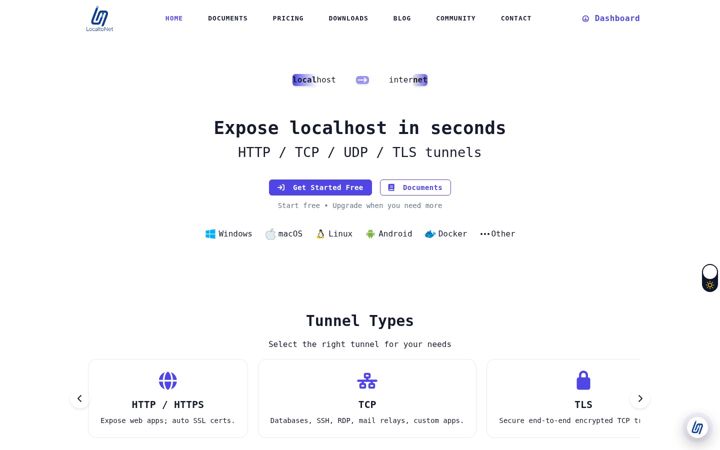 Snímek obrazovky localtonet.com