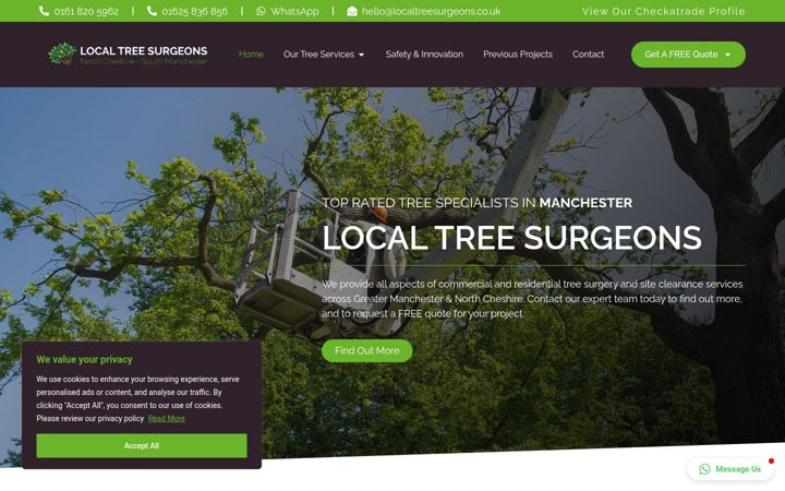 Screenshot of localtreesurgeons.co.uk