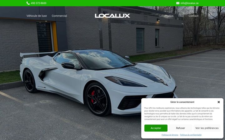 Screenshot of localux.ca