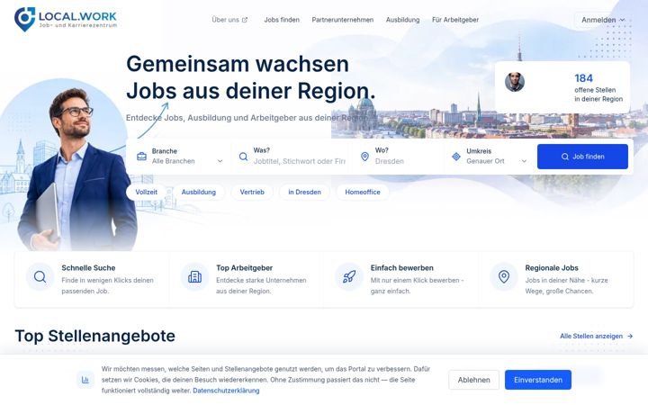 Screenshot of localwork.de