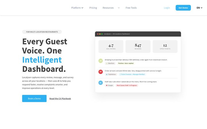 Screenshot of localyser.com